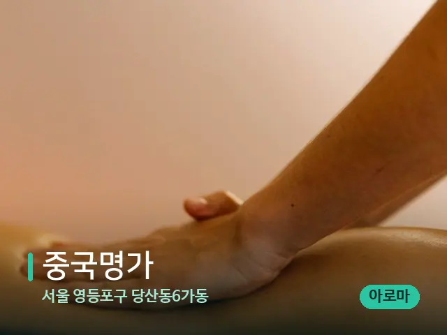 서울 영등포구 당산동6가동 중국명가 — 마사지 관리를 받는 장면