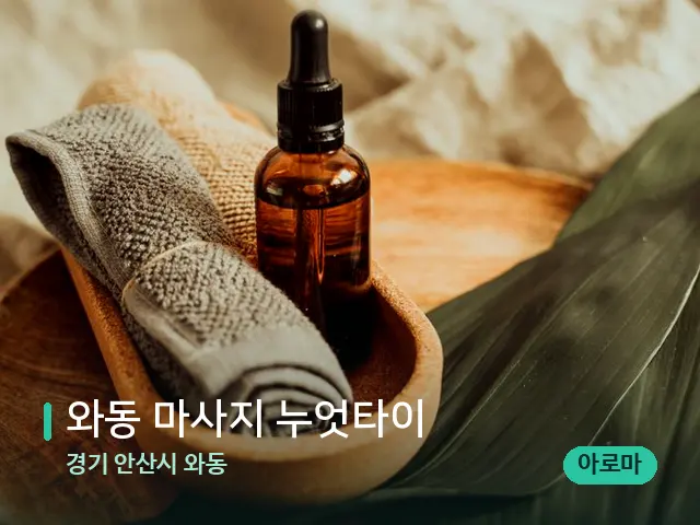 경기 안산시 와동 와동 마사지 누엇타이 — 마사지 오일과 도구