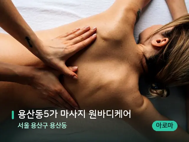 서울 용산구 용산동 용산동5가 마사지 원바디케어 — 마사지 관리를 받는 장면