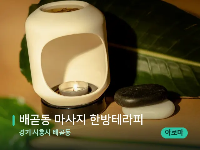 경기 시흥시 배곧동 배곧동 마사지 한방테라피 — 핫스톤을 올린 관리 장면