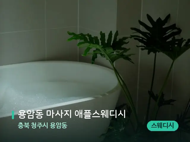 충북 청주시 용암동 용암동 마사지 애플스웨디시 — 휴식 분위기의 스파 공간