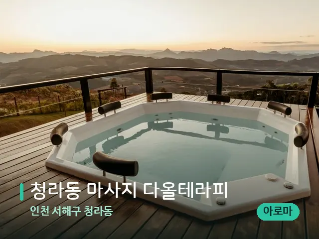 인천 서해구 청라동 청라동 마사지 다올테라피 — 웰니스 스파 공간