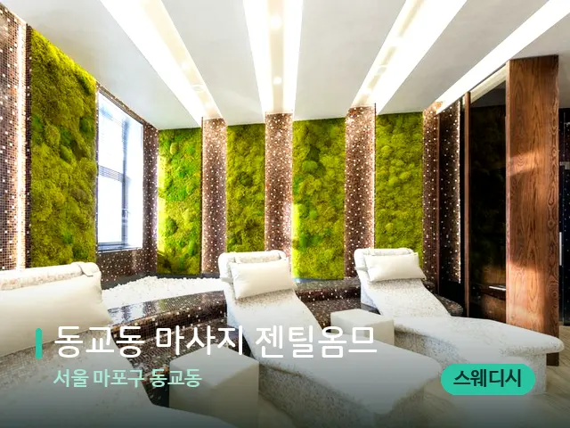 서울 마포구 동교동 동교동 마사지 젠틸옴므 — 스파 관리실 내부