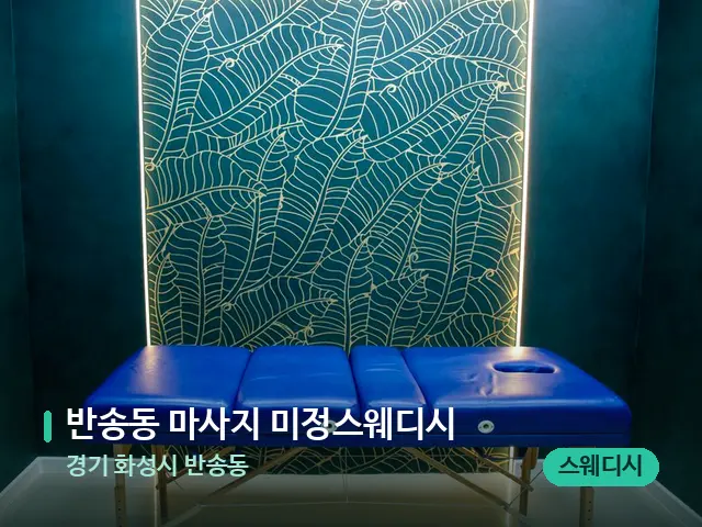 경기 화성시 반송동 반송동 마사지 미정스웨디시 — 스파 관리실 내부