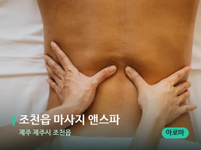 제주 제주시 조천읍 조천읍 마사지 앤스파 — 마사지 관리를 받는 장면