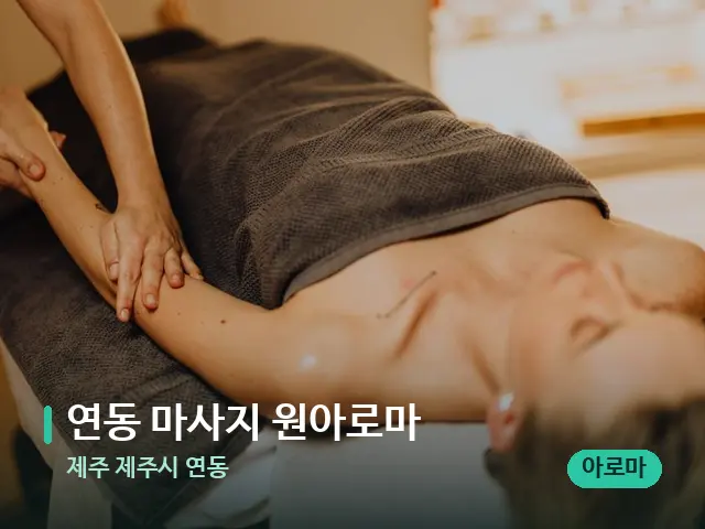 제주 제주시 연동 연동 마사지 원아로마 — 마사지 관리를 받는 장면