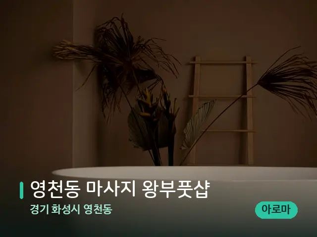 경기 화성시 영천동 영천동 마사지 왕부풋샵 — 스파 관리실 내부