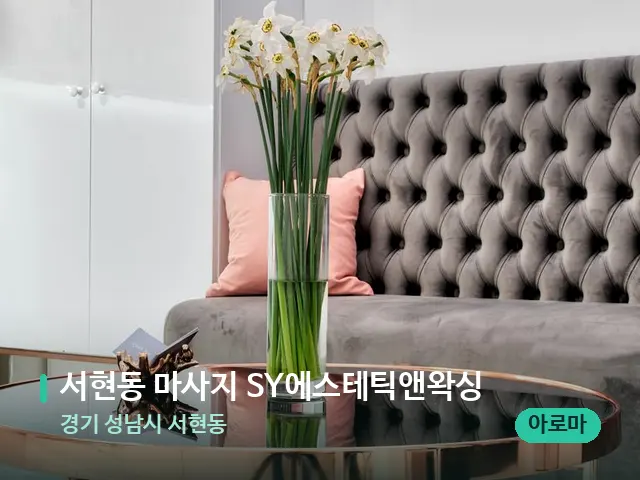 경기 성남시 서현동 서현동 마사지 SY에스테틱앤왁싱 — 데이 스파 인테리어