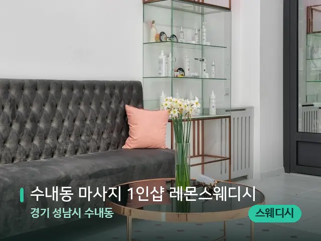 경기 성남시 수내동 수내동 마사지 1인샵 레몬스웨디시 — 데이 스파 인테리어